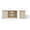 Lancaster Small TV Cabinet dimensions