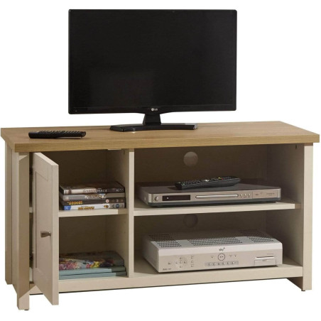 Lancaster Small TV Cabinet cream opened