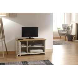Lancaster Small TV Cabinet cream internal view