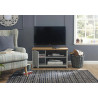 Lancaster Small TV Cabinet grey internal view