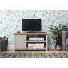 Lancaster Small TV Cabinet grey closed