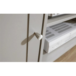 Lancaster Small TV Cabinet grey handle