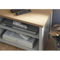 Lancaster Small TV Cabinet grey shelf
