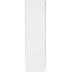 Nevada 6 Door 2 Drawer Mirrored Wardrobe Oyster Gloss/Light Oak Effect Veneer - Home Divine