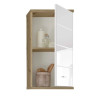 Pool Wall Unit White open front