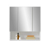 Mandy 3 Door Mirrored Cabinet White front