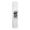 Mandy 2 Door Tall Cabinet White closed