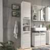 Mandy 2 Door Tall Cabinet White