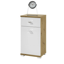 Pool 1 Door 1 Drawer Storage Cabinet White side