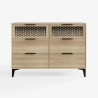 Ezra 3+3 Drawer Chest in Oak front