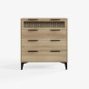 Ezra 4 Drawer Chest in Oak front