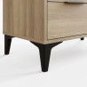 Ezra 4 Drawer Chest in Oak legs