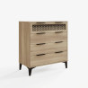 Ezra 4 Drawer Chest in Oak side