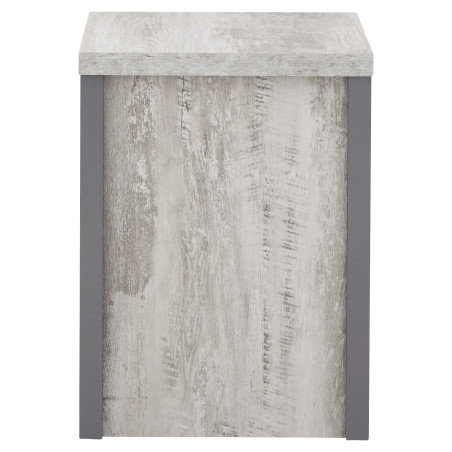 Boston Simple Lamp Table in Grey panel