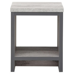 Boston Simple Lamp Table in Grey front