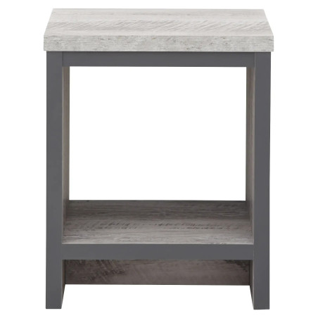 Boston Simple Lamp Table in Grey front