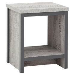 Boston Simple Lamp Table in Grey front