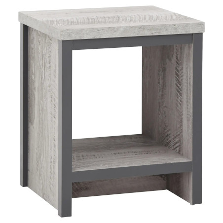Boston Simple Lamp Table in Grey front
