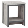 Boston Simple Lamp Table in Grey front