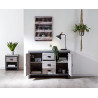 Boston 2 Door 3 Drawer Sideboard in Grey opened