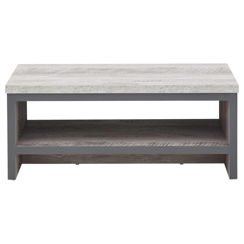 Boston Simple Coffee Table in Grey front