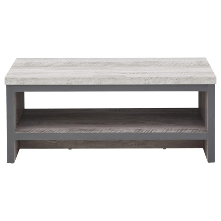 Boston Simple Coffee Table in Grey front