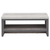 Boston Simple Coffee Table in Grey front