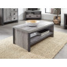Boston Simple Coffee Table in Grey side