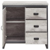 Boston 1 Door 3 Drawers Multi Unit in Grey door