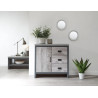Boston 1 Door 3 Drawers Multi Unit in Grey