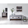 Boston 2 Drawer Coffee Table in Grey