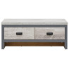 Boston 2 Drawer Coffee Table in Grey closed