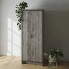 Boston 2 Door Wardrobe in Grey