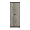 Boston 2 Door Wardrobe in Grey front