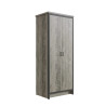 Boston 2 Door Wardrobe in Grey side