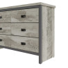 Boston 3+3 Drawer Chest in Grey drawers