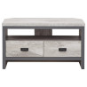 Boston Corner TV Unit in Grey front