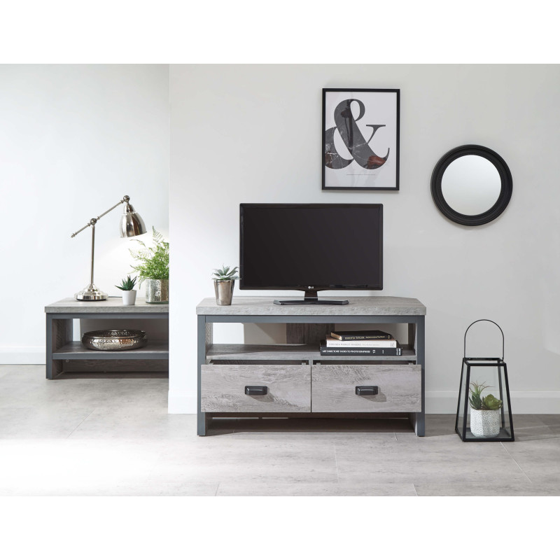 Boston Corner TV Unit in Grey