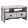 Boston Corner TV Unit in Grey side