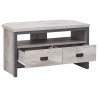 Boston Corner TV Unit in Grey opened