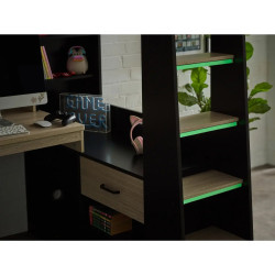 Blaze Gaming Highsleeper Light Brown and Black closed drawer