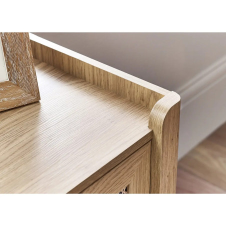 Sydney 6 Drawer Wide Chest light brown top