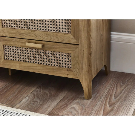 Sydney 6 Drawer Wide Chest light brown leg