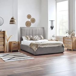 Sydney 6 Drawer Wide Chest light brown room view