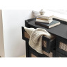 Sydney 6 Drawer Wide Chest black drawer