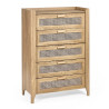 Sydney 5 Drawer Chest light brown closed