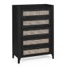 Sydney 5 Drawer Chest black side panel