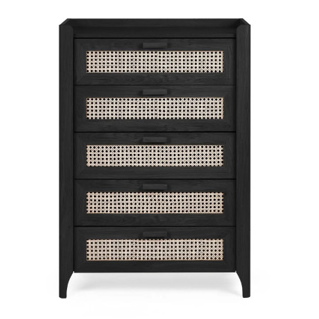 Sydney 5 Drawer Chest black closed