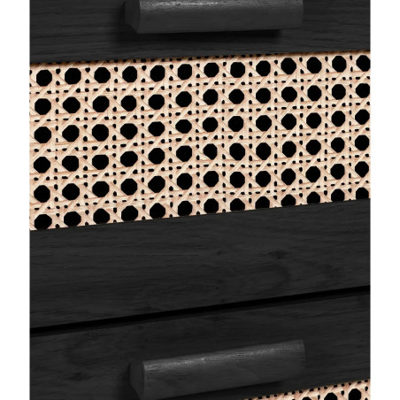 Sydney 5 Drawer Chest black drawer top