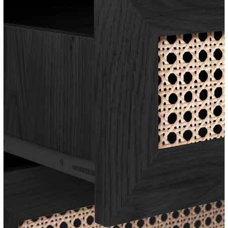 Sydney 5 Drawer Chest black drawer runner